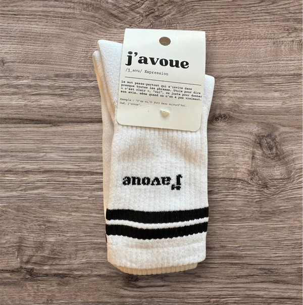 Chaussettes "j'avoue"