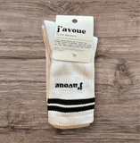 Chaussettes "j'avoue"