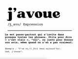 Chaussettes "j'avoue"